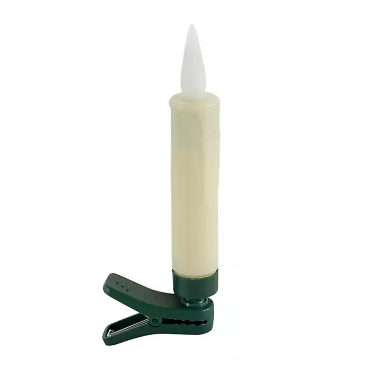 LED Clip-On Ivory Taper Candles, Set of 10 | Kirkland's Home