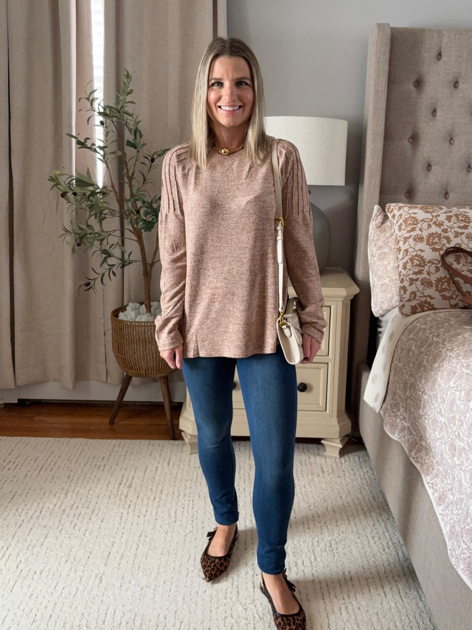 Obsessed with the slouchy soft and fall vibes sweater! Side cuts that come up and look sooo cute but still everything is covered. 

#LTKStyleTip #LTKPetite #LTKFindsUnder50