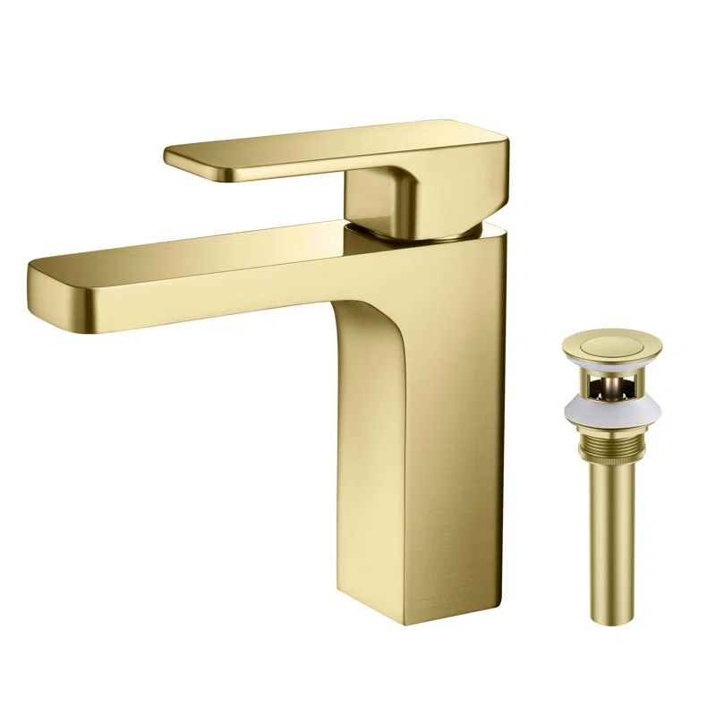 C-KBF1017BG-KPW100BG Blaze Single Hole Faucet Single-handle Bathroom Faucet with Drain Assembly | Wayfair North America