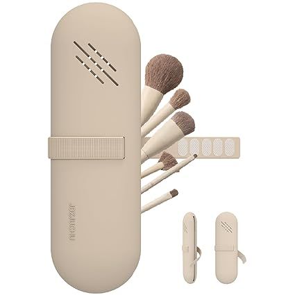 JDZJUCHU Travel Makeup Brush Holder,Make Up Organizer Bag Case,Cosmetic Pouch,Toiletry Organizer,... | Amazon (US)