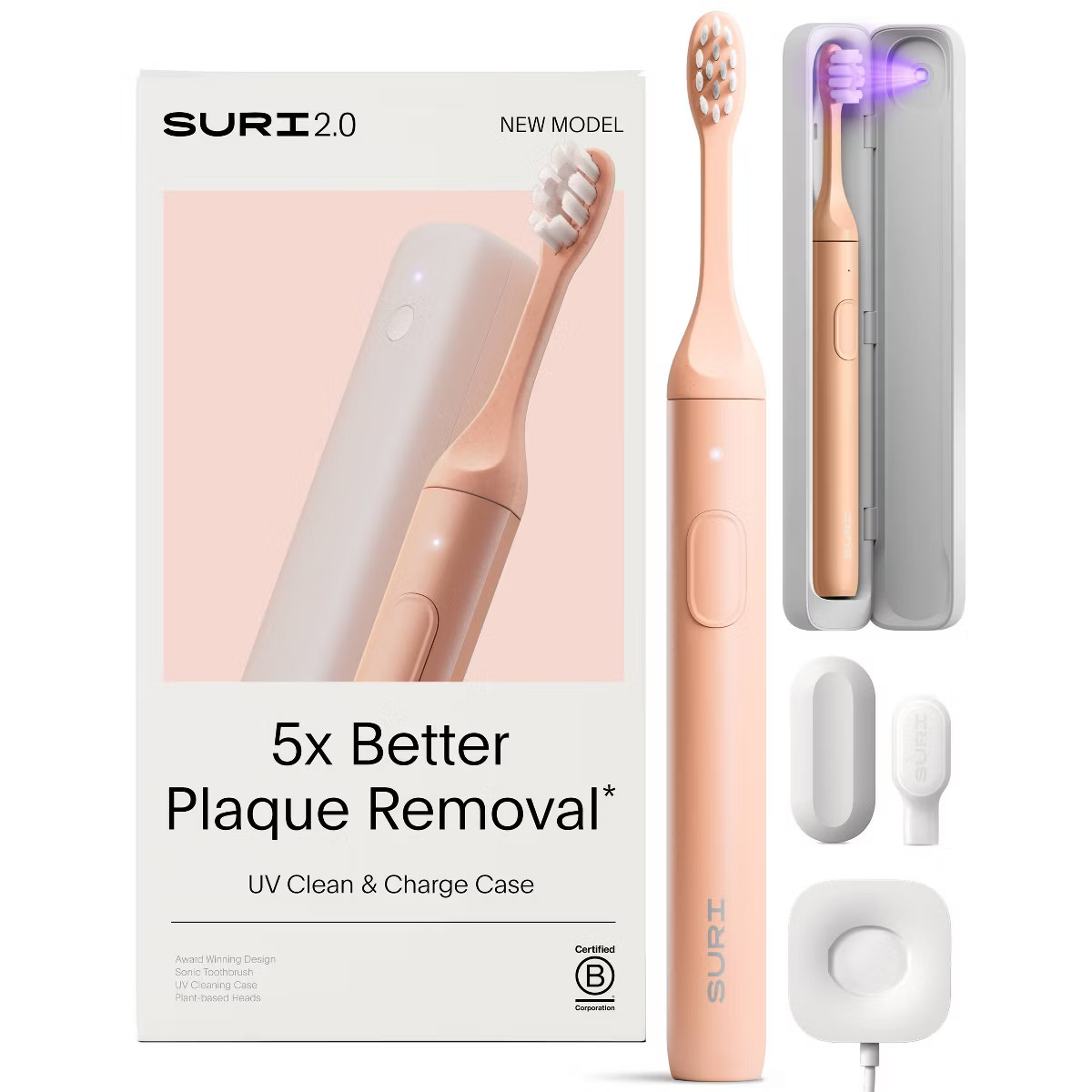 SURI 2.0 Sunset Bloom with UV Light Cleaning and Charging Case and Mirror Mount | Target