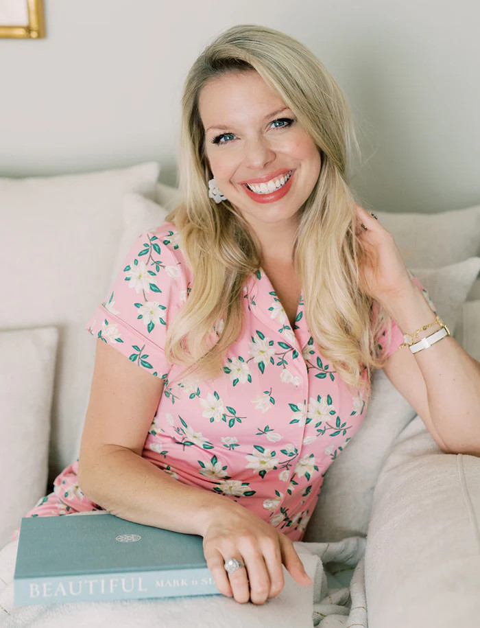 Sara Pajama Set in Pink Magnolia | Draper James (US)