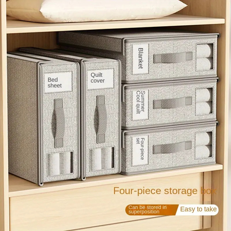 Drawer Organizer Set Lightweight Canvas Storage Boxes Lids - Temu Australia | Temu Affiliate Program