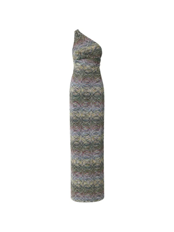 one-shoulder knit dress | Farfetch Global