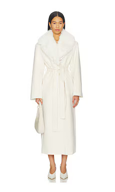 LAMARQUE x REVOLVE X Revolve Tillie-l Coat in Cream from Revolve.com | Revolve Clothing (Global)