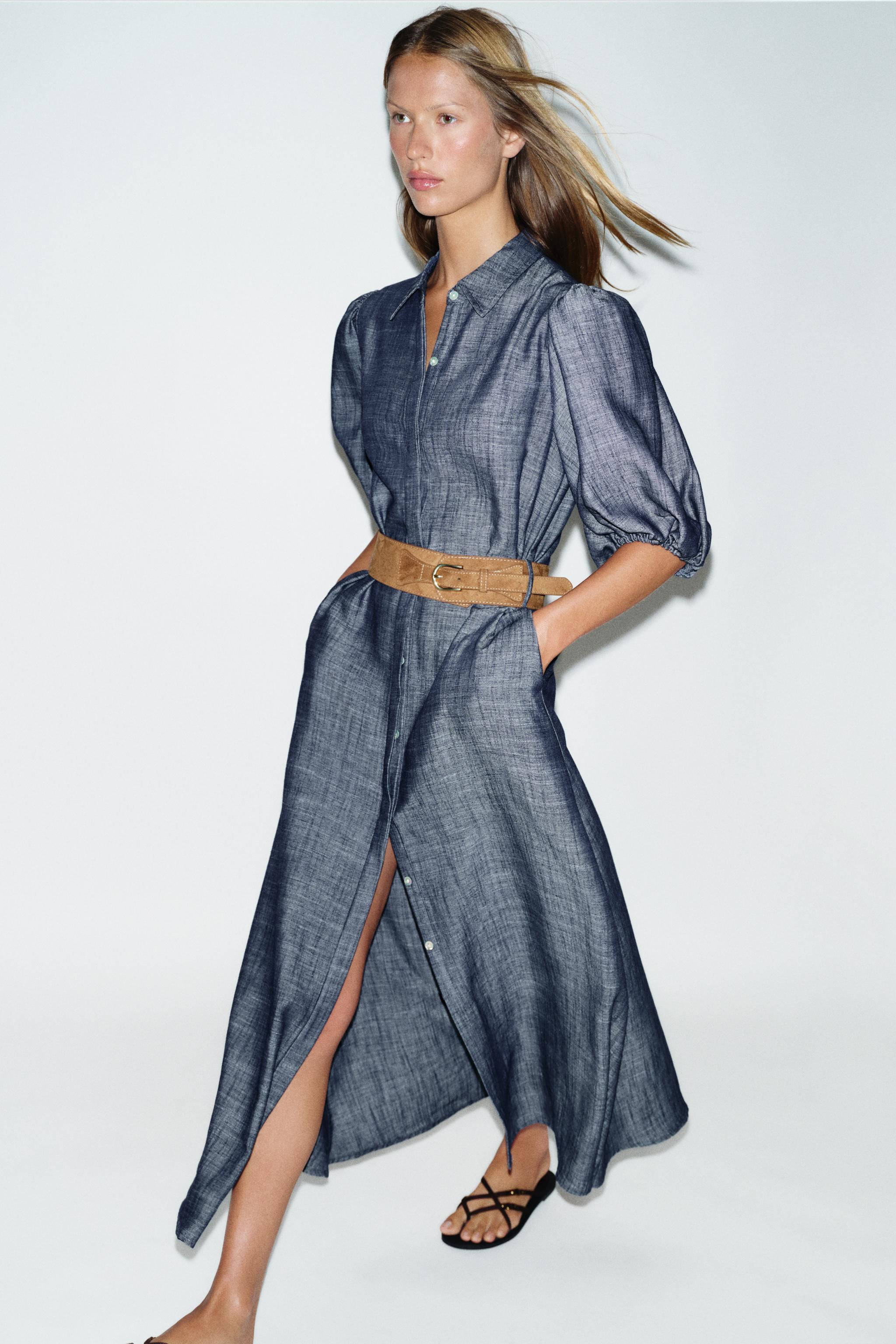 CONTRAST PIPING MINI DRESS | Zara US
