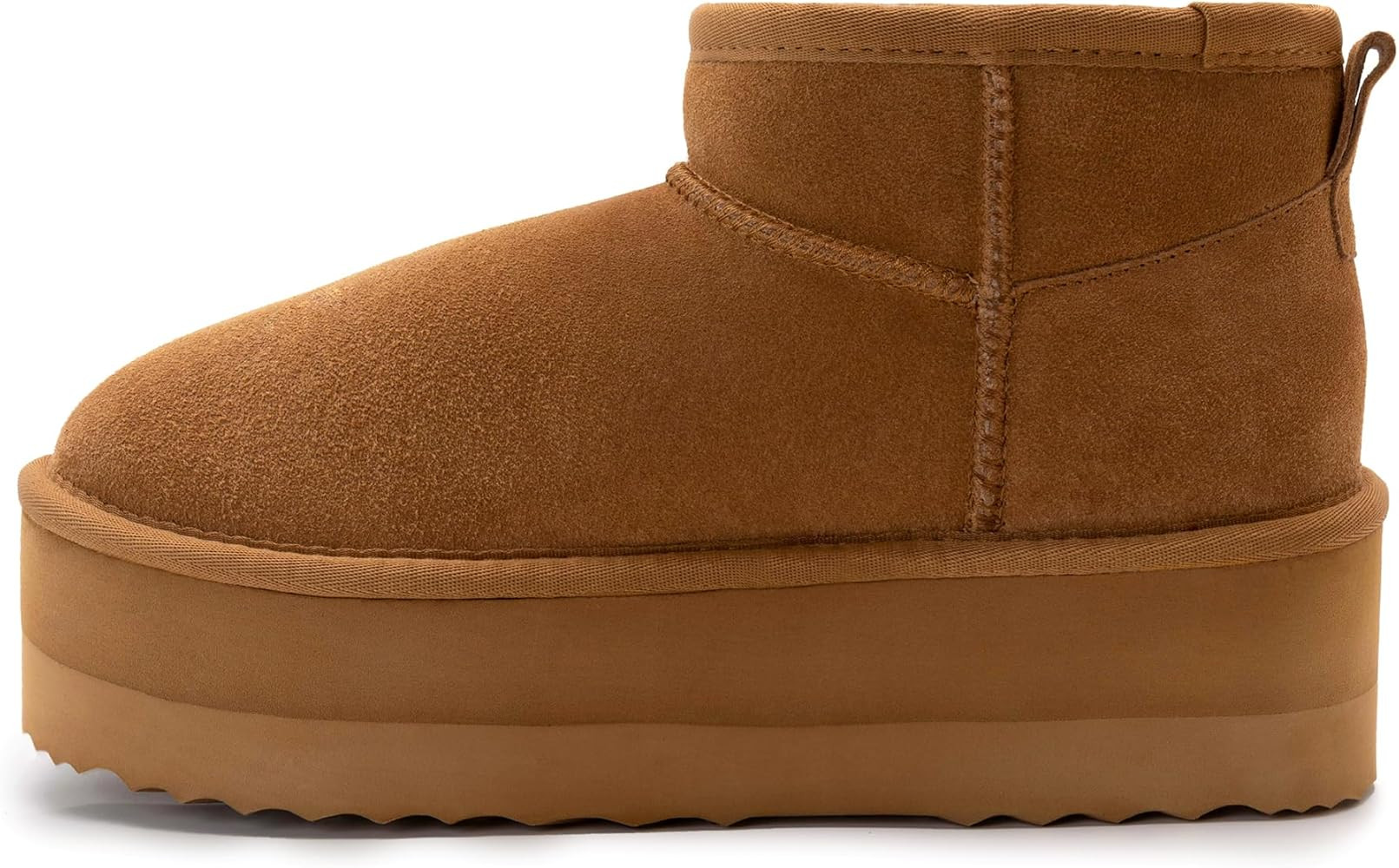 Xiakolaka Women's Classic Platform Mini Boots Winter Suede Anti-Slip Ankle Snow Boots | Amazon (US)
