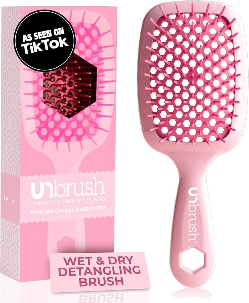 FHI Heat UNbrush Detangling Brush for Pain-Free Brushing on All Wet or Dry Hair Types — Durable... | Amazon (US)