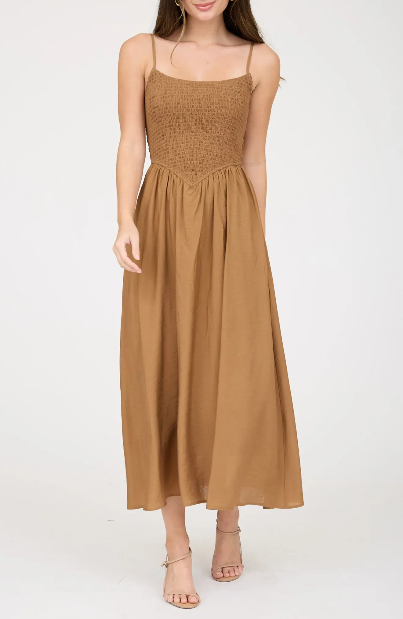 Smocked Midi Dress (Women) | Nordstromrack | Nordstrom Rack