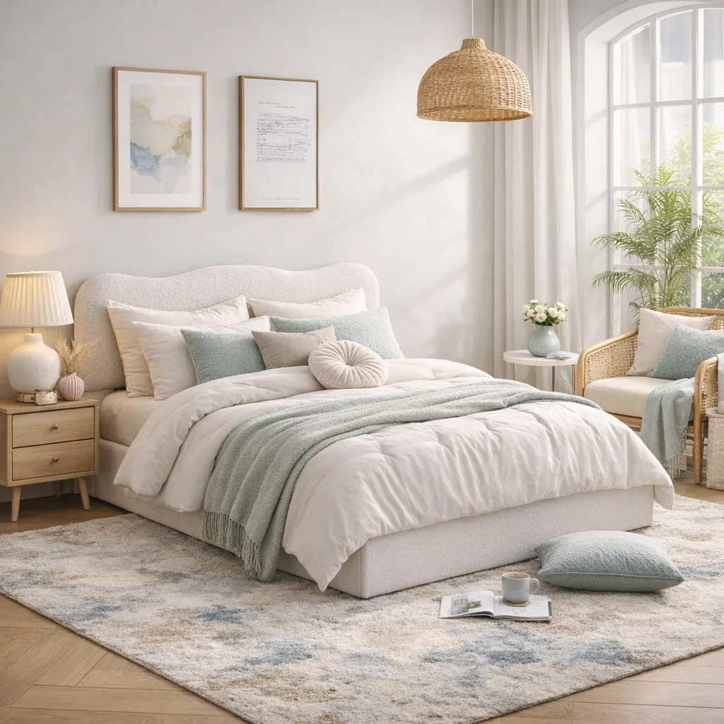 Bensu Boucle Hydraulic Lift Up Storage Upholstered Platform Bed | Wayfair North America