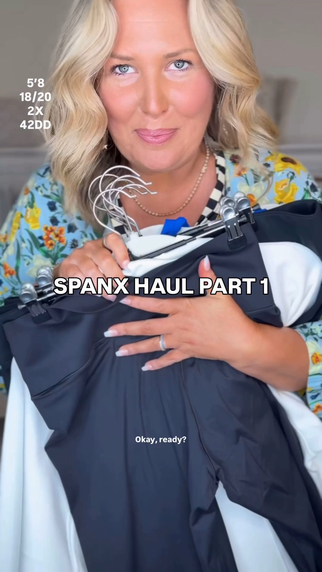 Spanx haul. Wearing a 3X in the blue swimsuit, a 2x in the black one piece, a 3X in the white half zip, the first black pants are a 2x petite, second black pants are a 2X regular and third black leggings are a 2x regular. Plus size, outfit inspo, apron belly, casual outfit, summer fashion, mom life

#LTKSeasonal #LTKPlusSize #LTKMidsize
