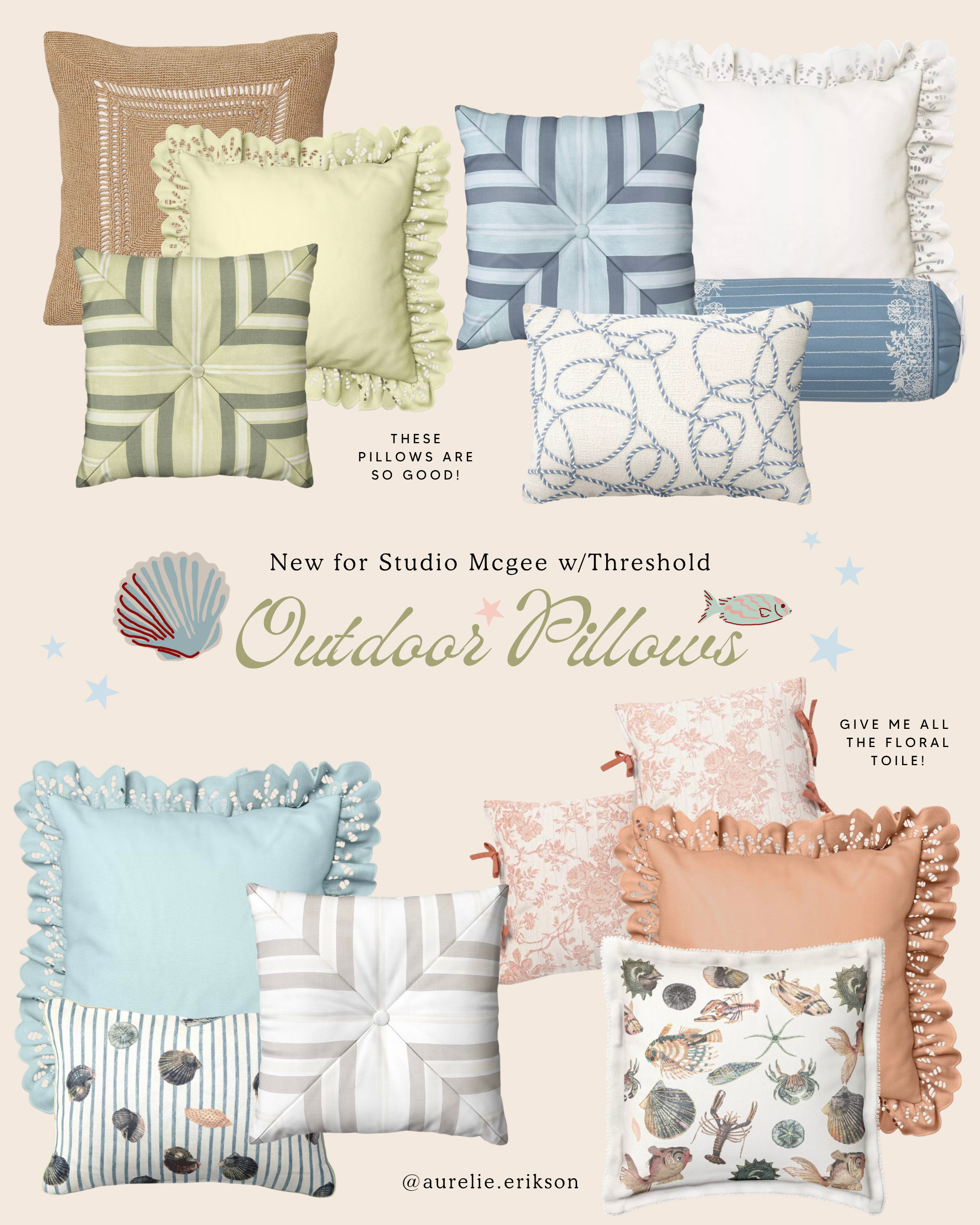 All the beautiful outdoor pillows from Studio McGee w/Threshold for Target! 

 #LTKSeasonal #LTKHome
