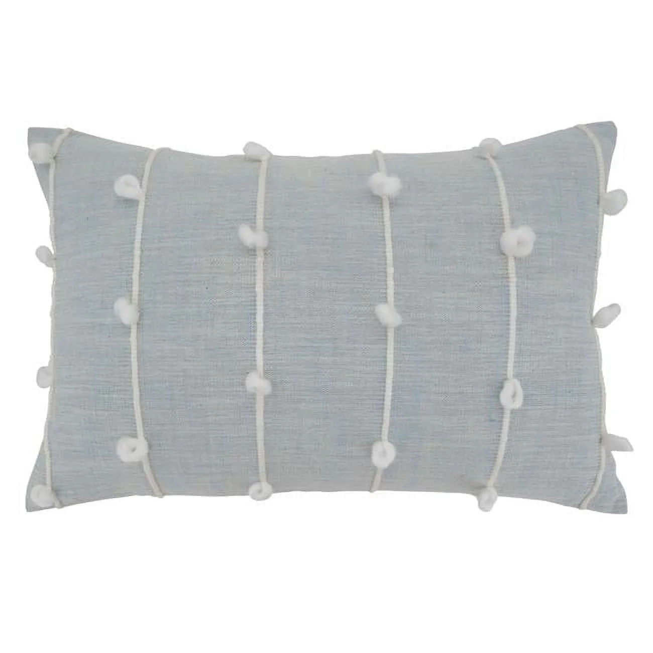 SARO  Knotted Line Design Oblong Throw Pillow - Light Blue - 16 x 24 in. | Walmart (US)