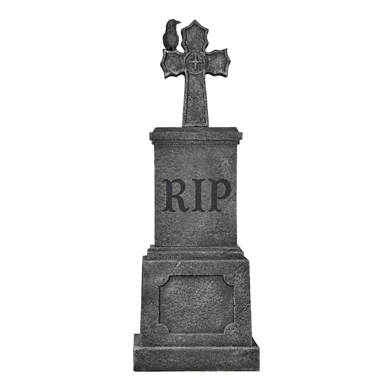 Gothic Graveyard Halloween Cross Decor, 6' | At Home