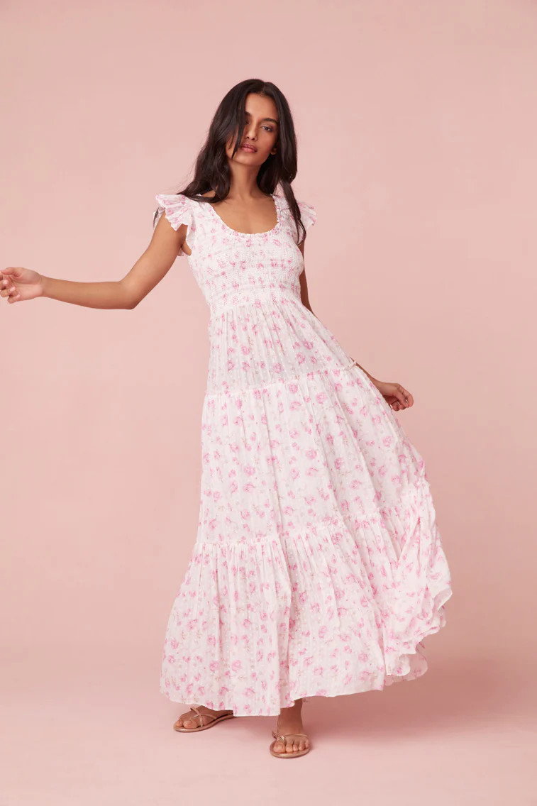 Chessie Cotton Maxi Dress | LOVESHACKFANCY