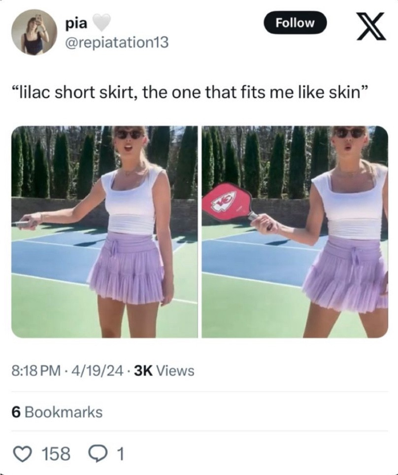 Taylor Swift Purple Tulle Skort #taylorswift