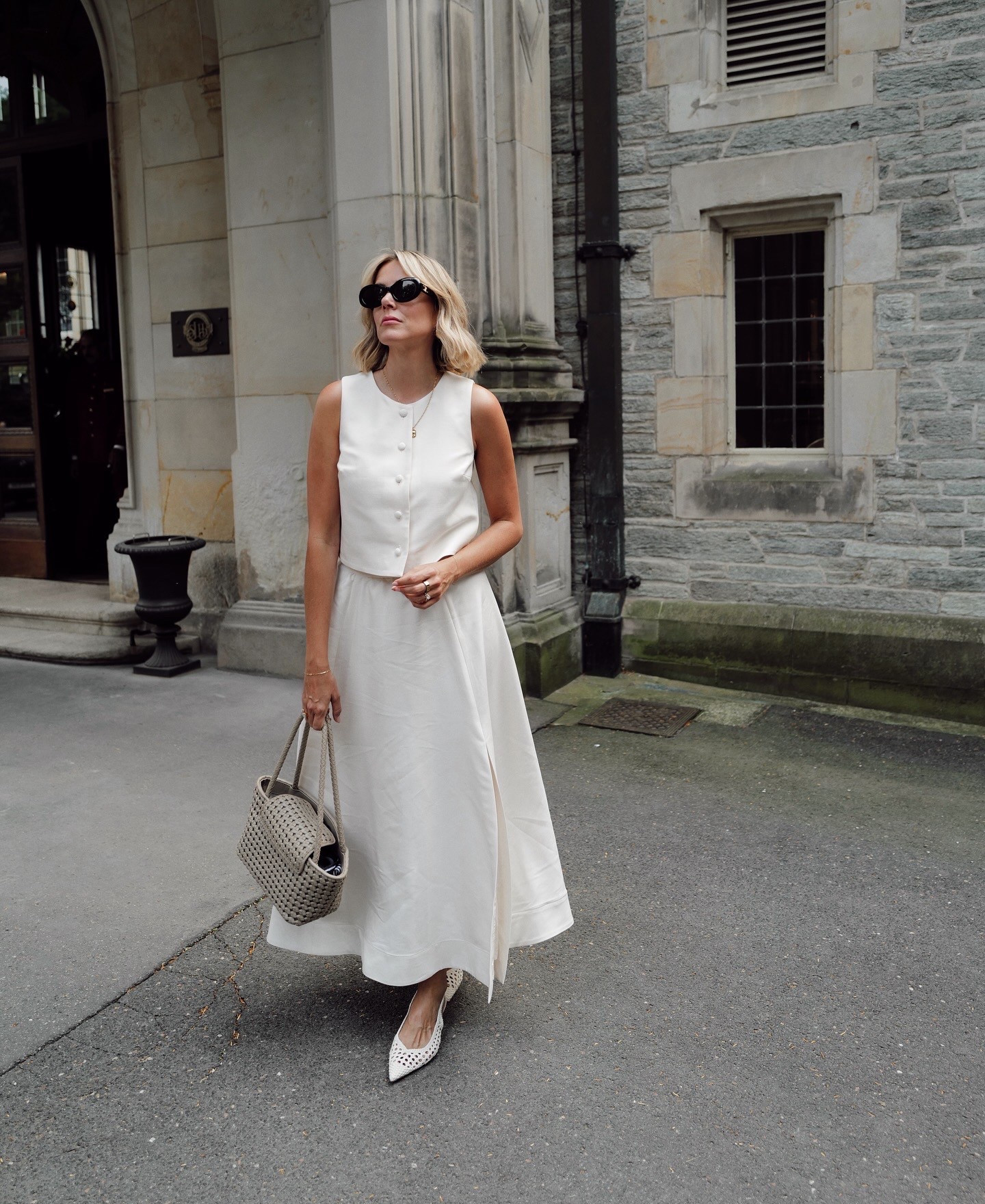 Tennis outfit 
Summer coord 
White outfit 
White maxi skirt 


#LTKsummer #LTKeurope #LTKuk