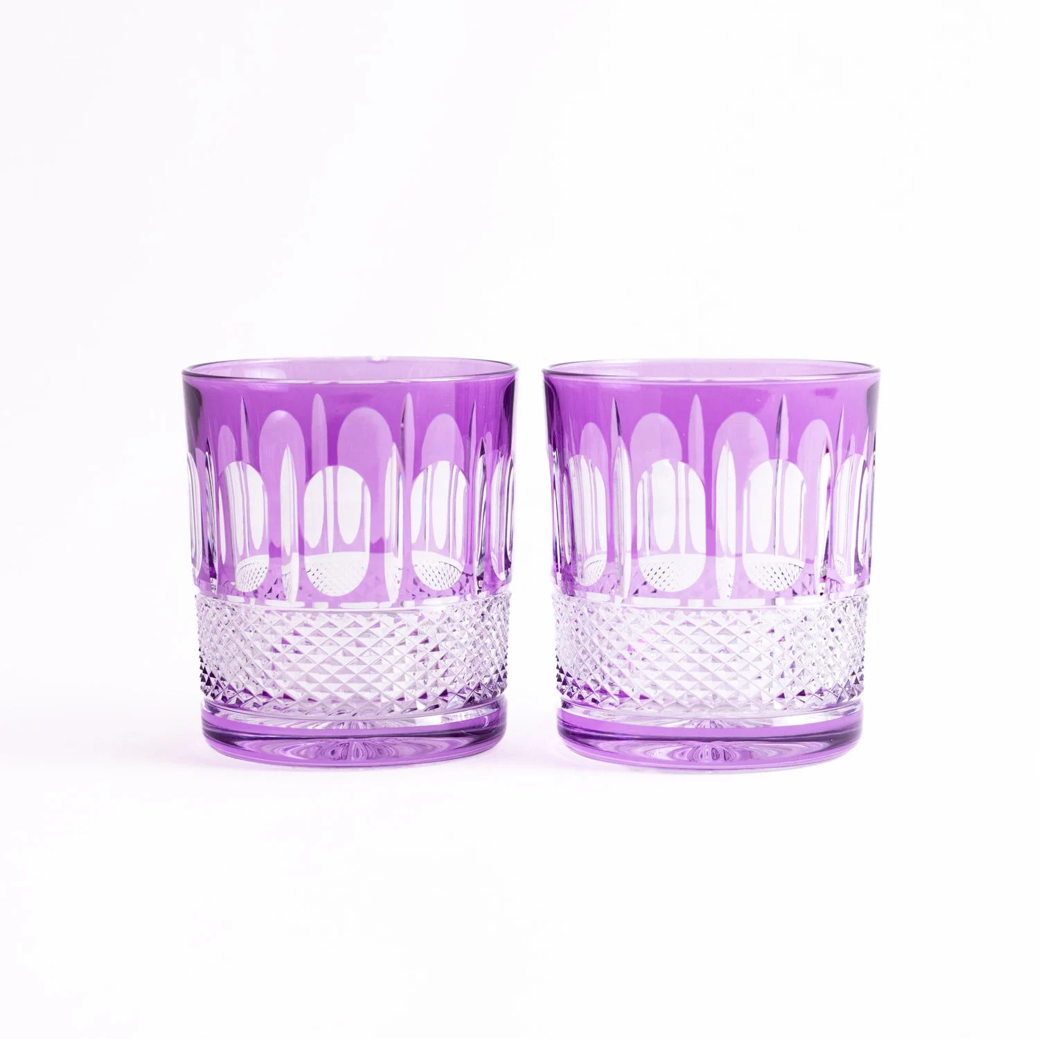 Purple Crystal Whiskey Glasses Set | Hand-Painted, Carved Tumblers | Etsy (Global)