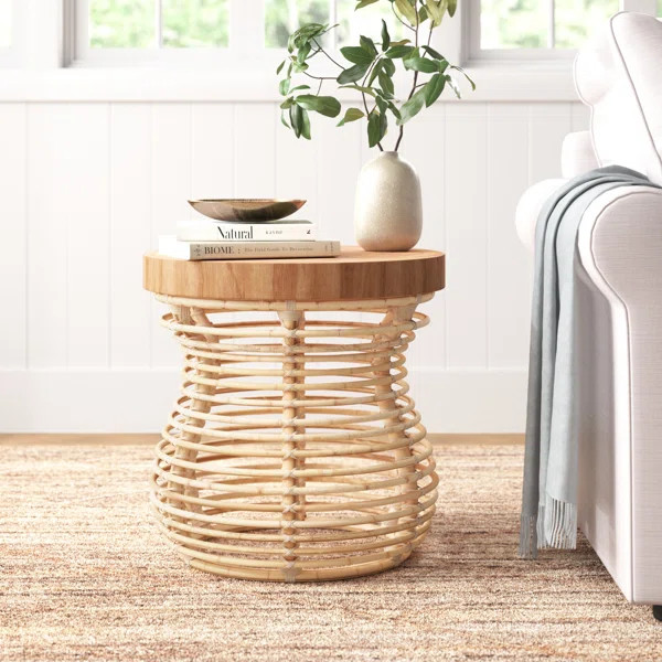 Lottie Rattan End Table | Wayfair North America