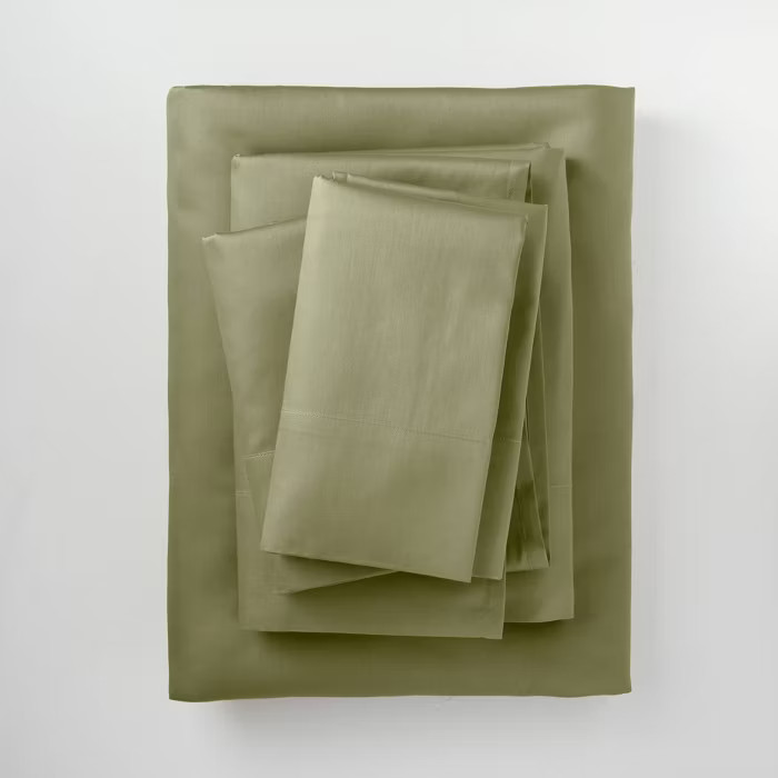 300 Thread Count Temperature Regulating Solid Sheet Set - Casaluna™ | Target