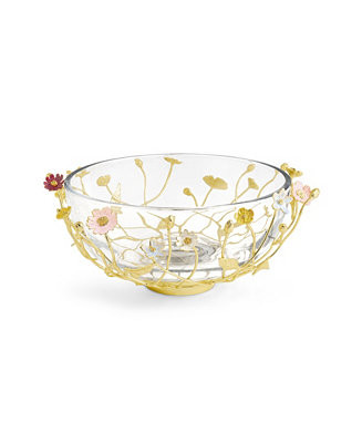 Wildflowers Large Glass Bowl | Macy's