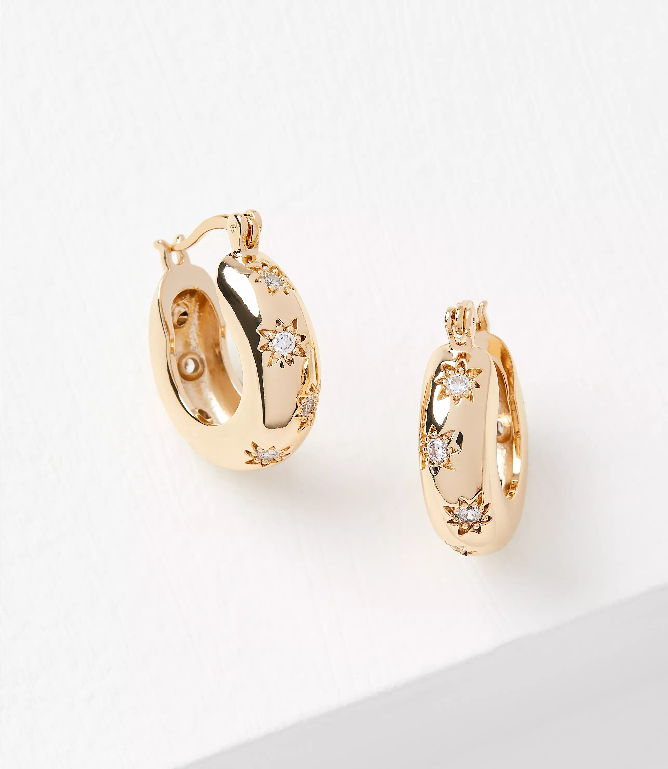 Star Hoop Earrings | LOFT
