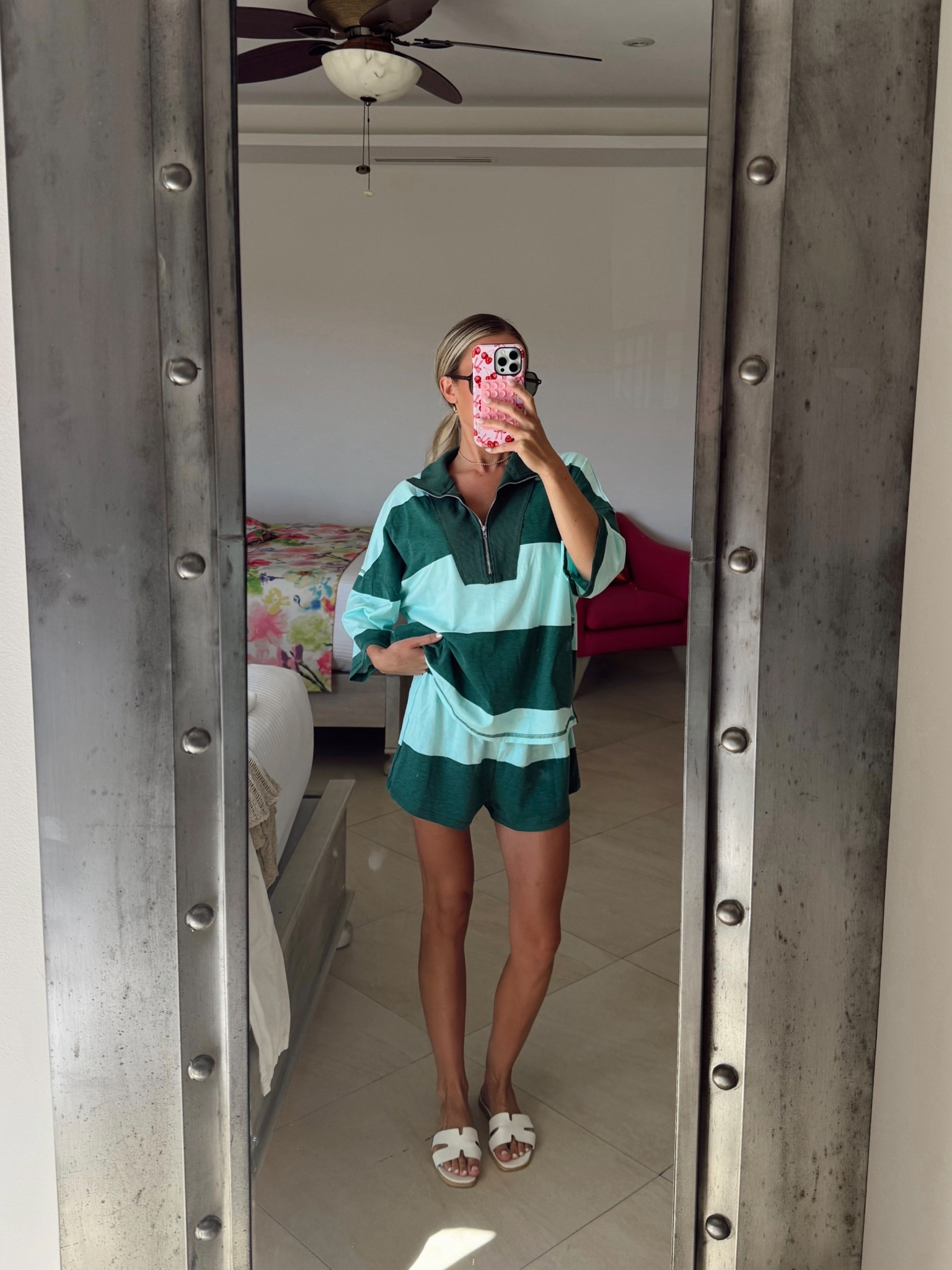 Love this Amazon matching set! Comes in so many cute colors. Wearing smallest size

Stripes. Summer outfit. Amazon fashionn
