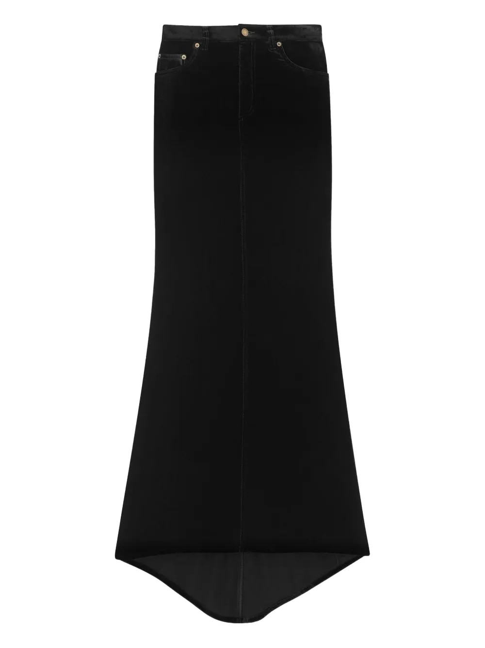 velvet-effect mermaid skirt | Farfetch Global