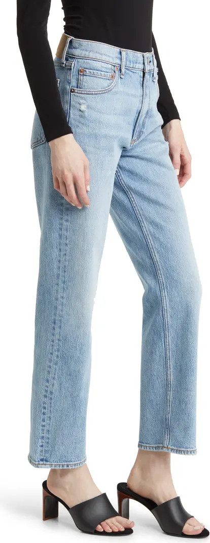 Harlow Mid Rise Ankle Relaxed Straight Leg Jeans | Nordstrom