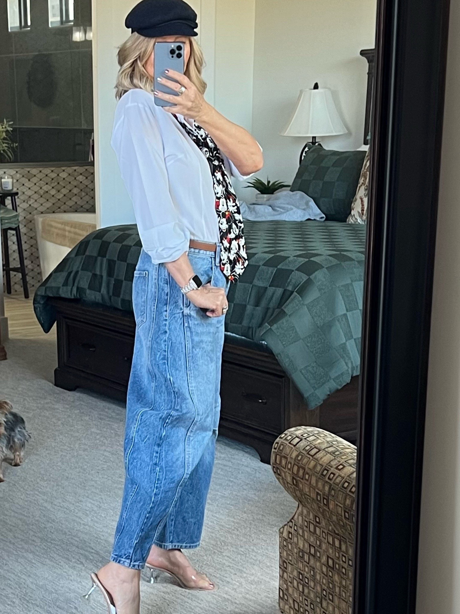 Love a pair of Barrel Jeans, a man’s tie and a fun Fisherman’s Cap! Fall Style! Fall Outfits.

#LTKSeasonal #LTKStyleTip #LTKFindsUnder100