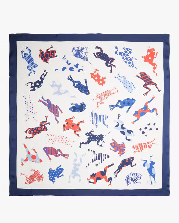 Frogs Silk Square Scarf | Kate Spade (US)