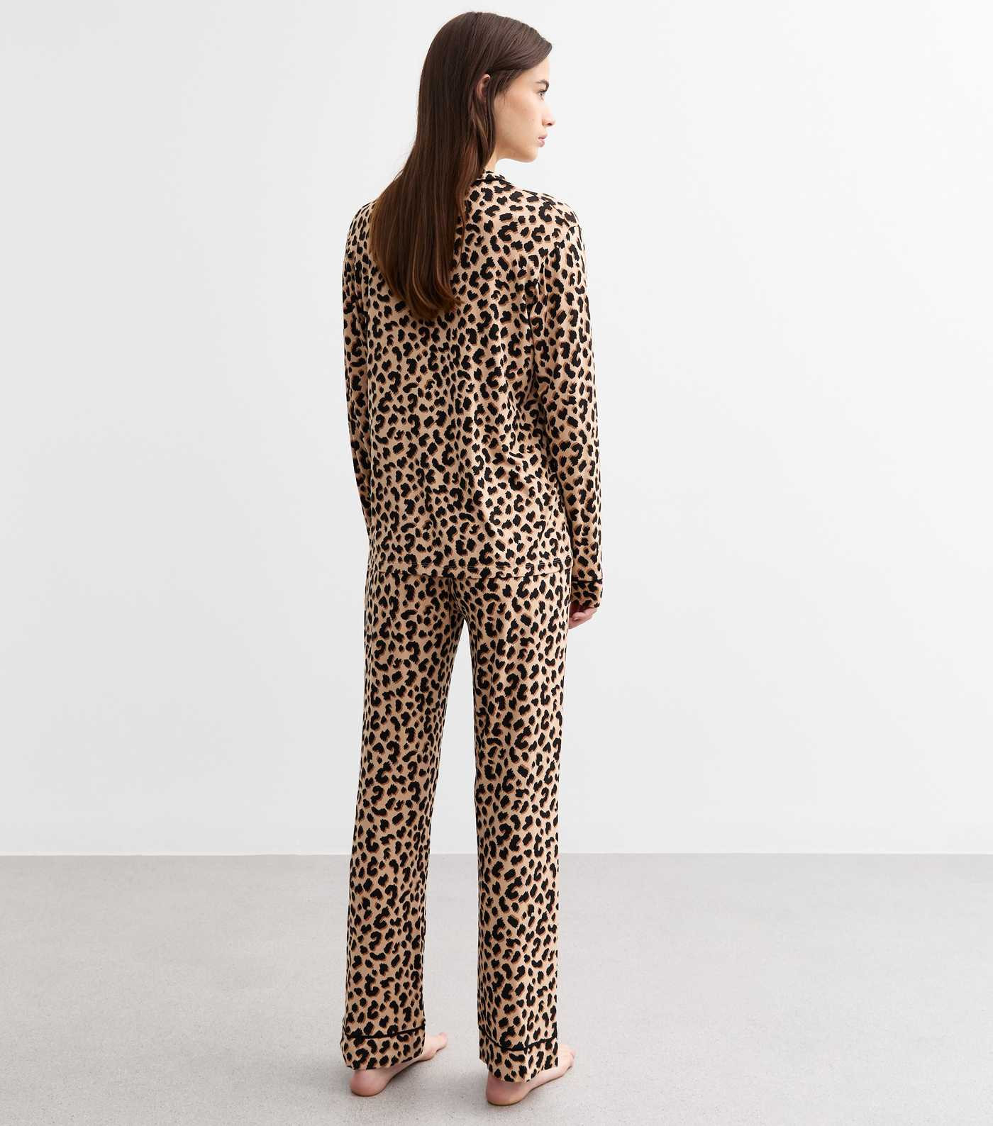 Brown Leopard Print Long Pyjama Set | New Look | New Look (UK)