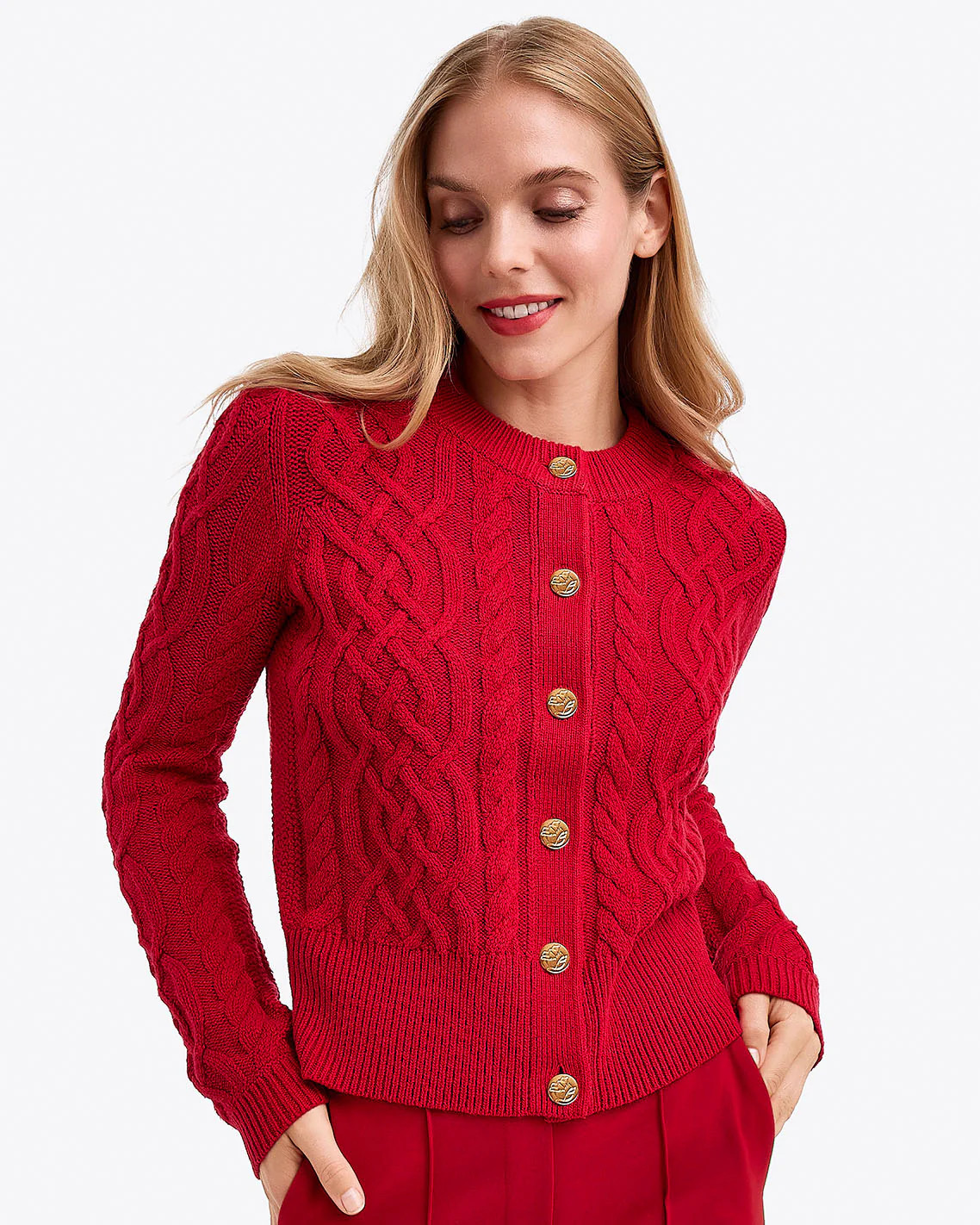 Cable Knit Cardigan | Draper James (US)