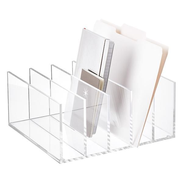 Luxe 5-Section Acrylic Collator | The Container Store