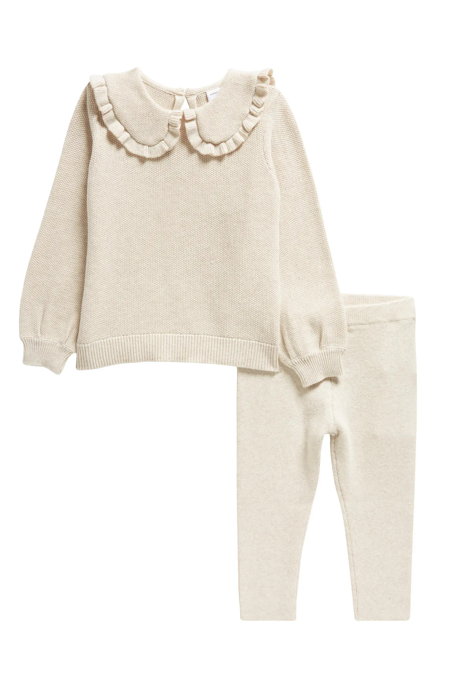Collared Sweater & Leggings Set | Nordstrom
