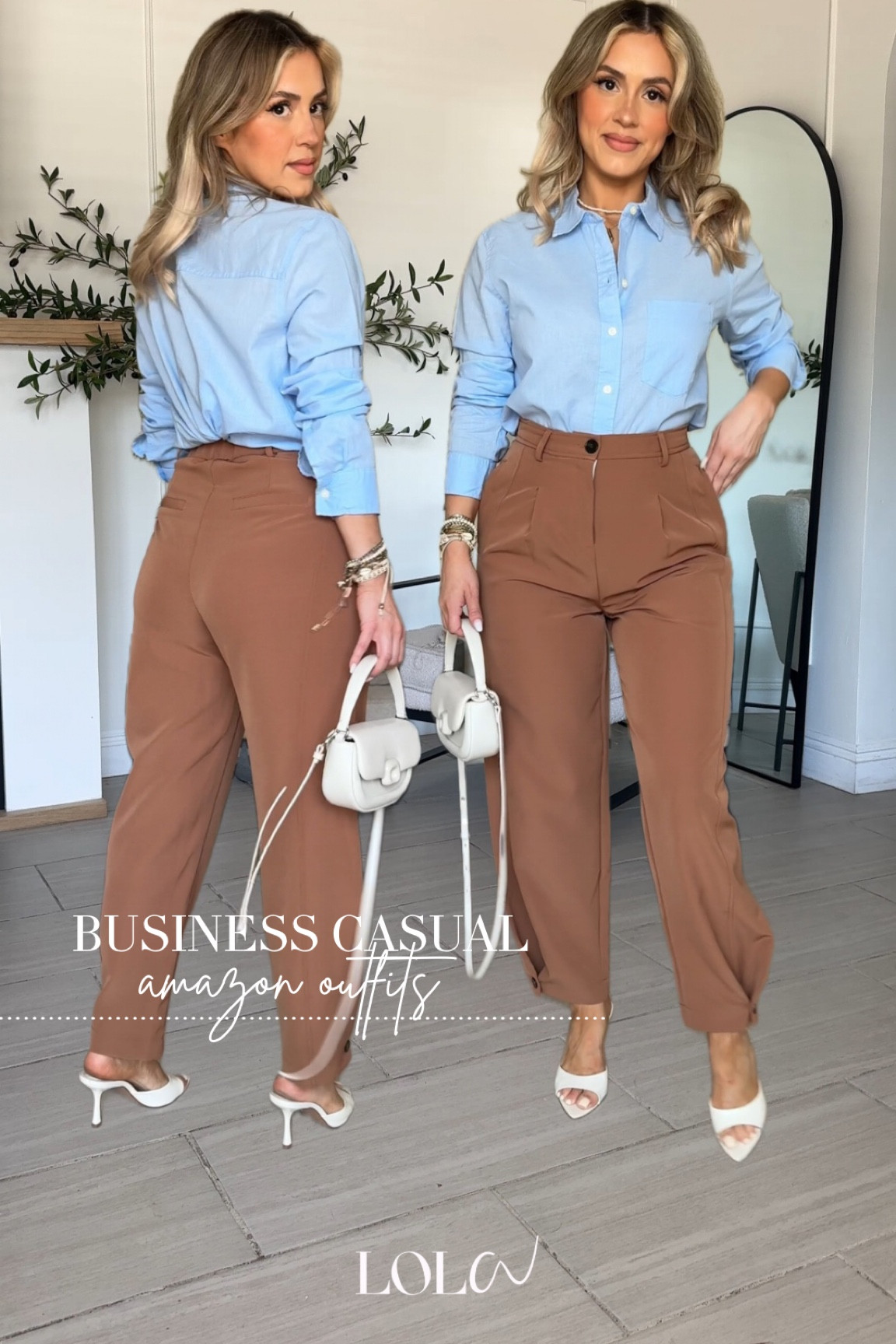 Amazon BUSINESS CASUAL Outfits 🤓🤗

✔️Med in button up + small in trousers (color: brown but I think it's sold out) GRAB THE KHAKI ONES! I have them and the black ones lol and they're literally MUST-HAVES. 

#LTKFindsUnder50 #LTKWorkwear #LTKU