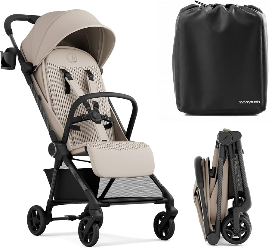 Mompush Nexis Carbon Travel Stroller, Ultra-Lightweight 11.5 lbs, Compact & Airplane Carry-On App... | Amazon (US)