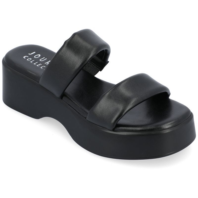 Journee Collection Womens Veradie Tru Comfort Foam Slip On Platform Sandals | Target