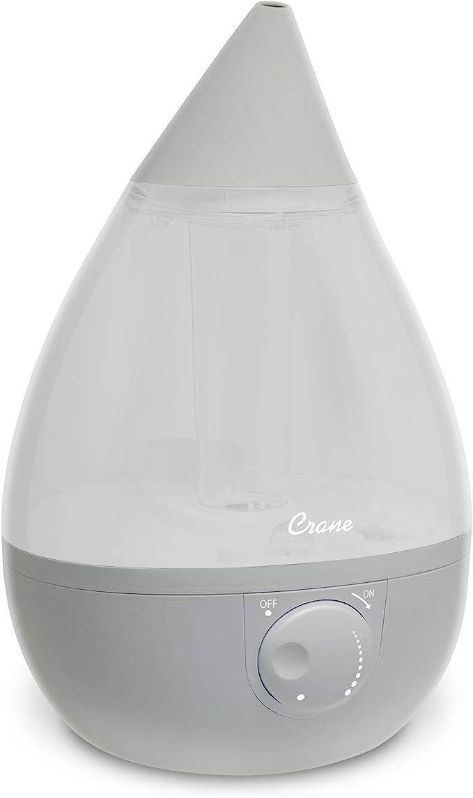 Crane Ultrasonic Humidifiers for Bedroom and Office, 1 Gallon Cool Mist Air Humidifier for Large ... | Amazon (US)