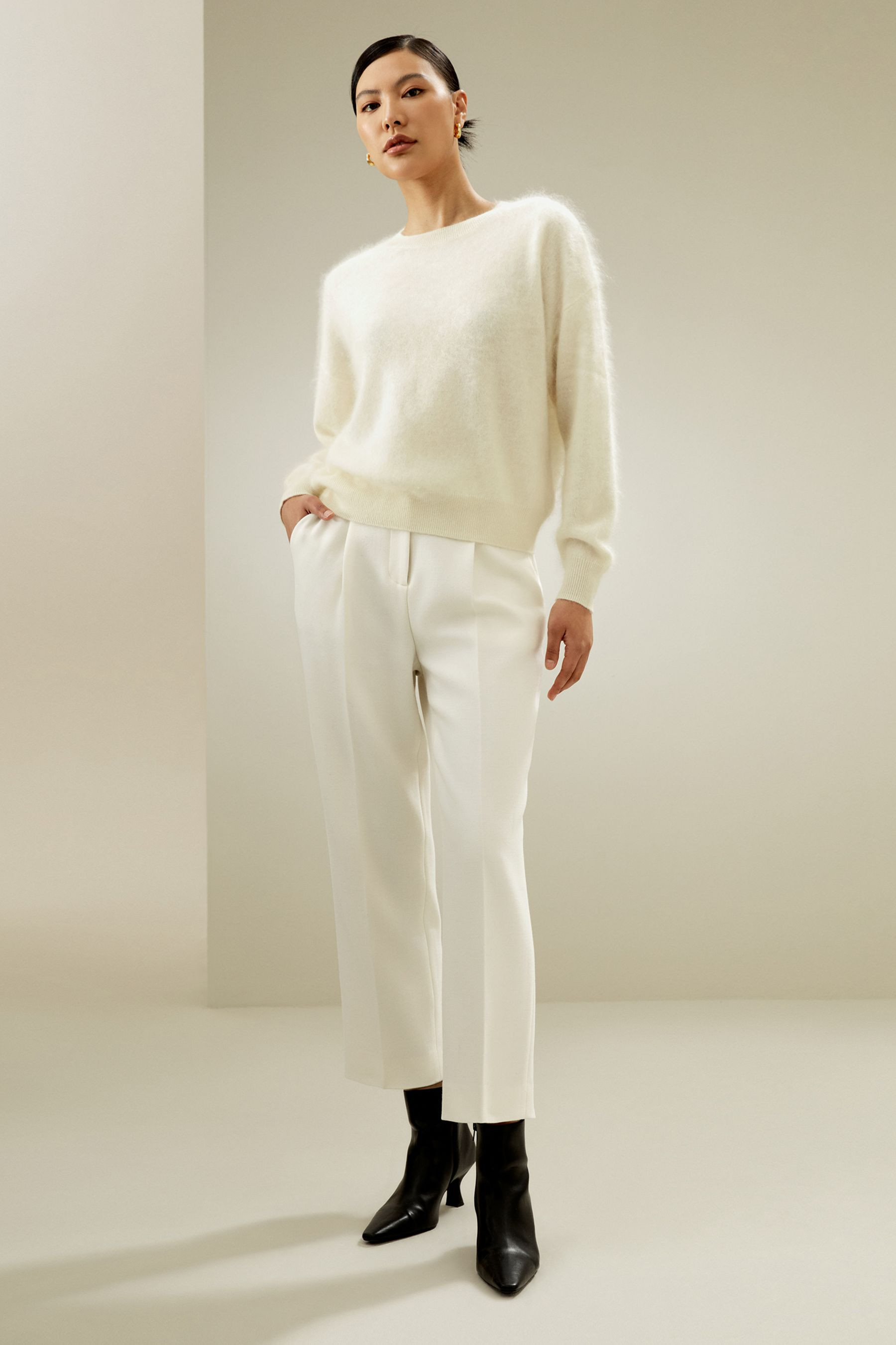 Kurzer Kaschmirpullover | LILYSILK