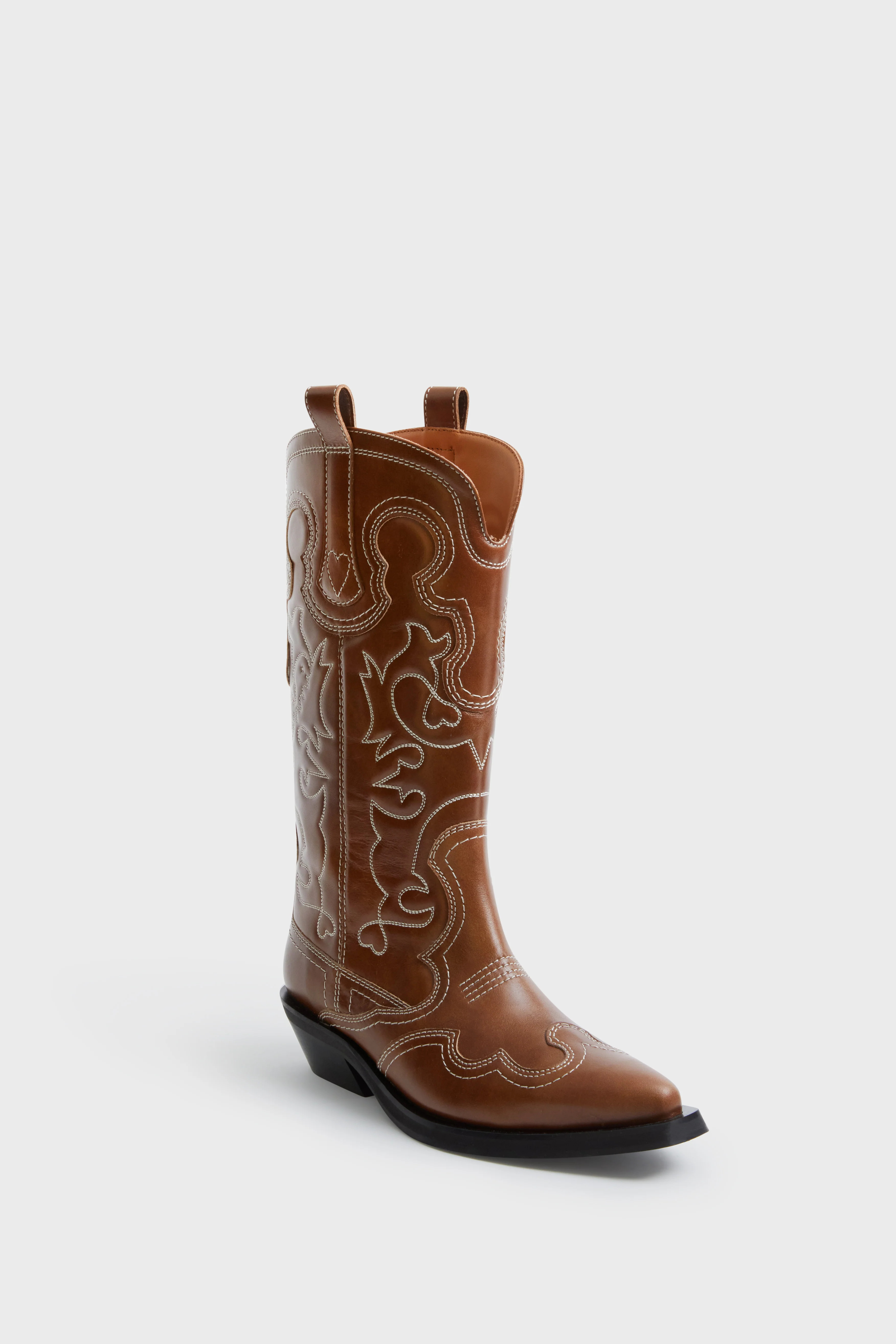 Tiger's Eye Mid Shaft Embroidered Western Boot | Tuckernuck (US)
