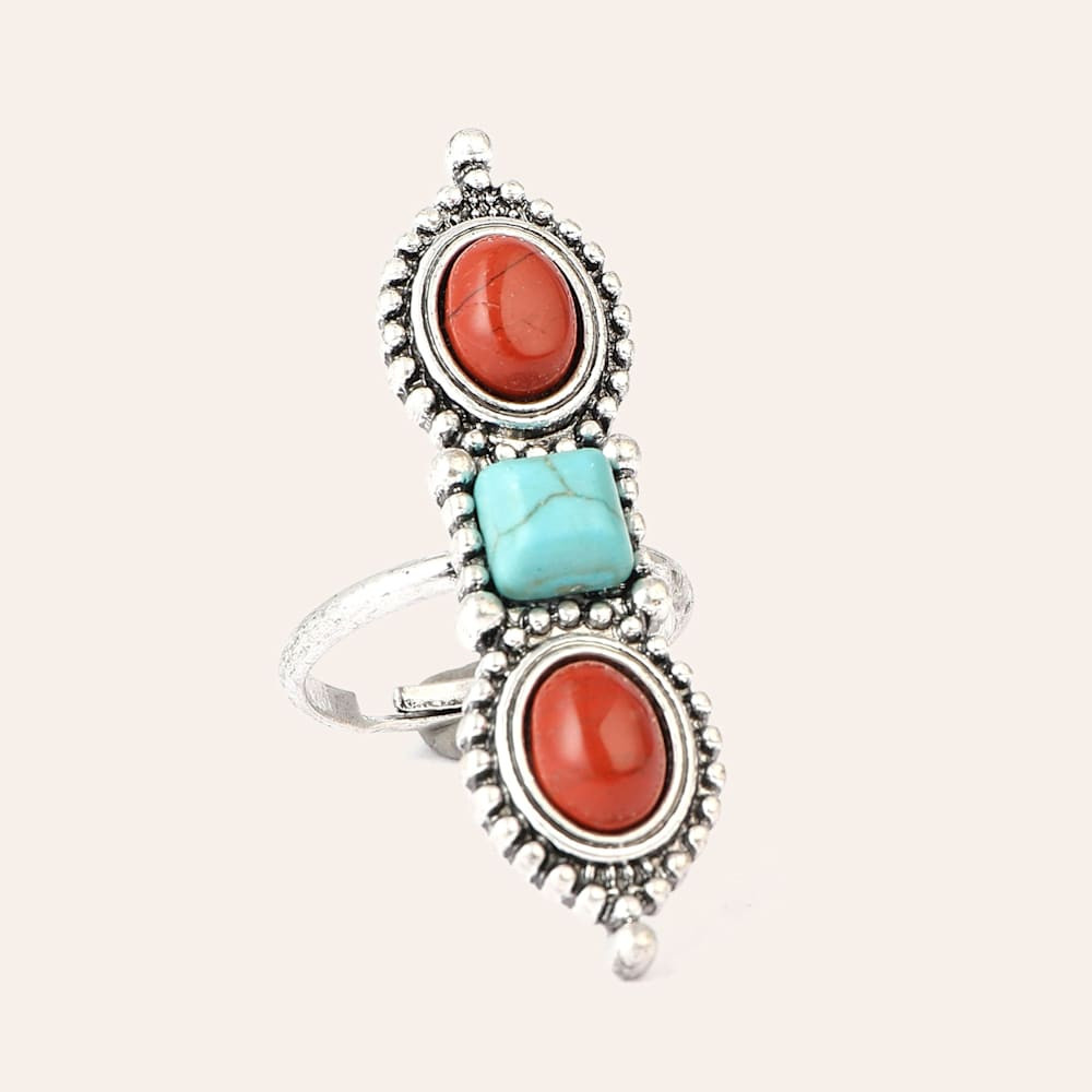 Cowgirl Confetti Silver, Red & Turquoise Love Your Life Ring | Cavender's