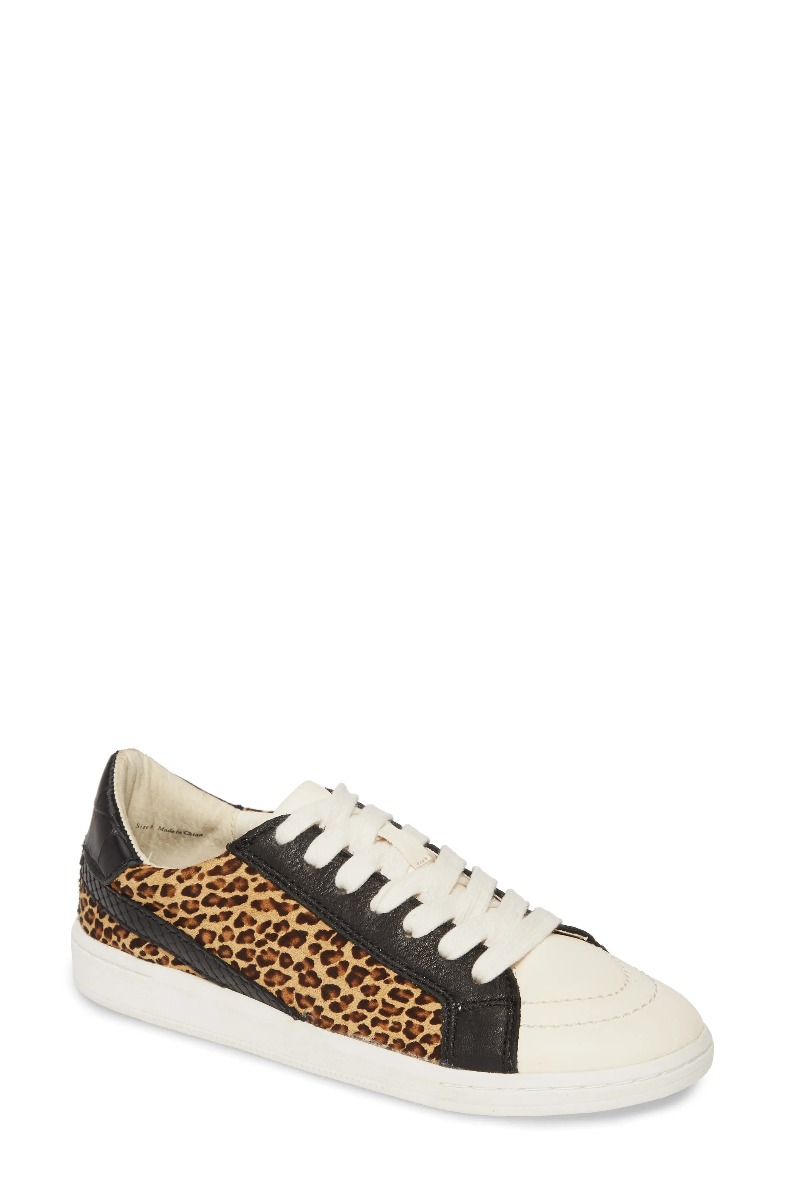 Women's Dolce Vita Nino Genuine Calf Hair Sneaker, Size 8 M - Brown | Nordstrom