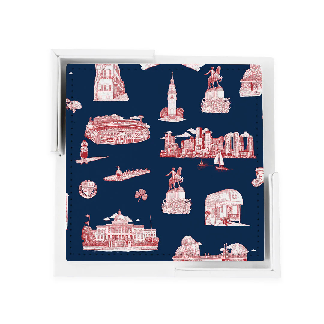 Boston Toile Coaster Set | Katie Kime Inc