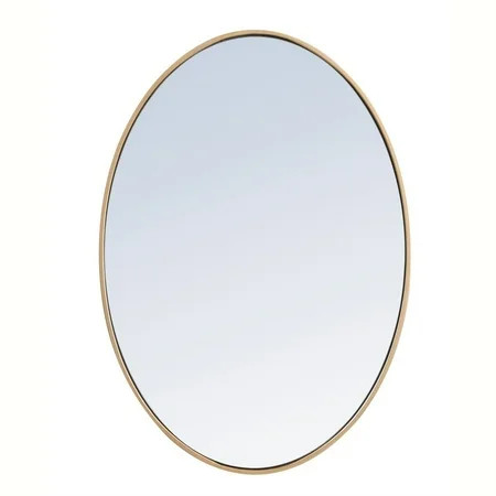 Metal frame oval mirror 34 inch in Brass | Walmart (US)
