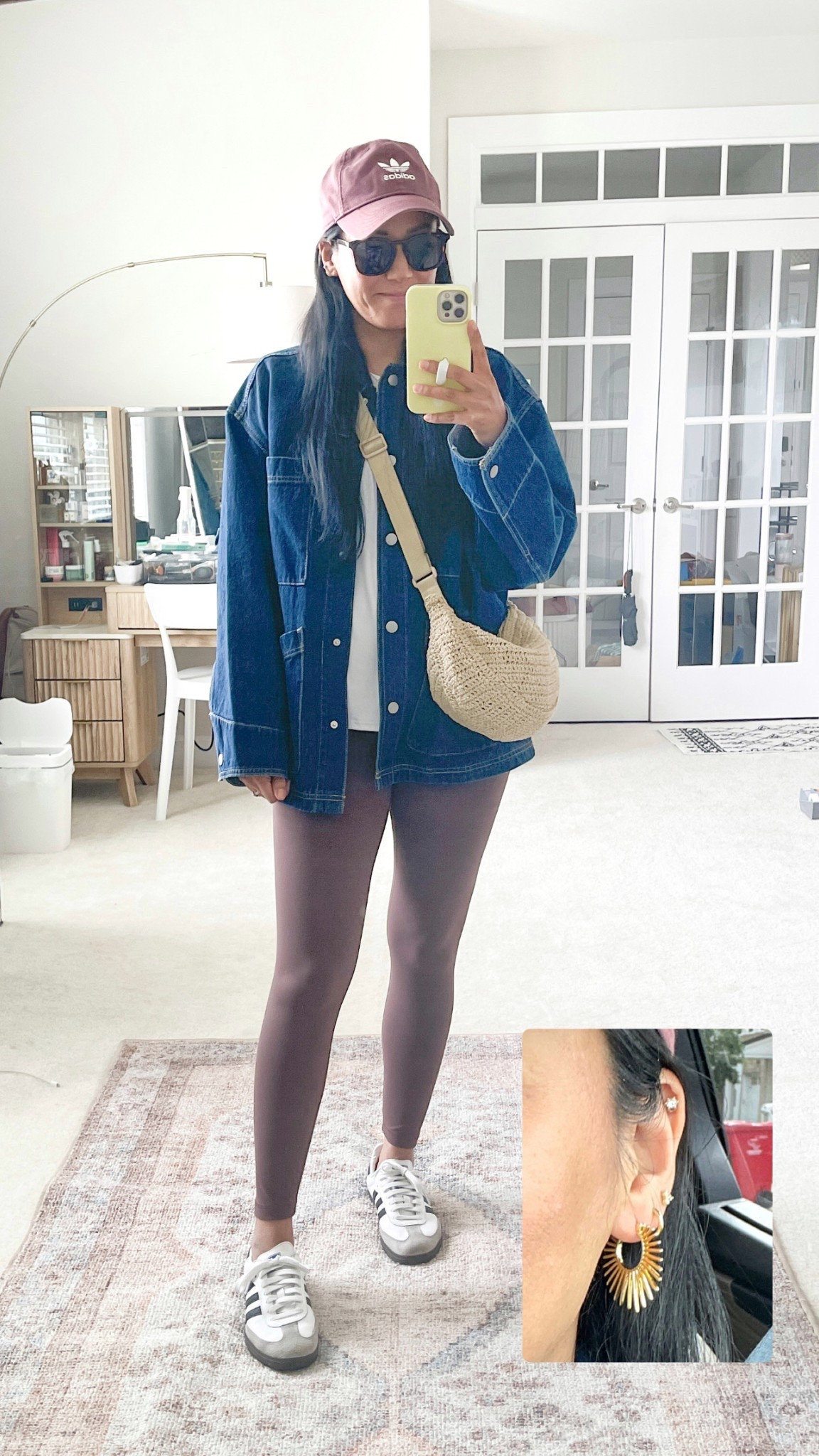 Size XS jacket
Size small leggings and tee
Size down 1/2 in sneakers

#LTKFindsUnder50 #LTKOver40 #LTKStyleTip