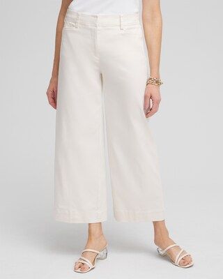 Cotton Sateen Cropped Pants | Chico's