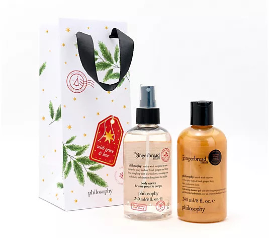 philosophy holiday favorites 8-oz shower gel & body spritz - QVC.com | QVC