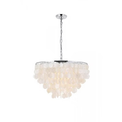 Elegant Lighting Selene 6 light Chrome Pendant | Target