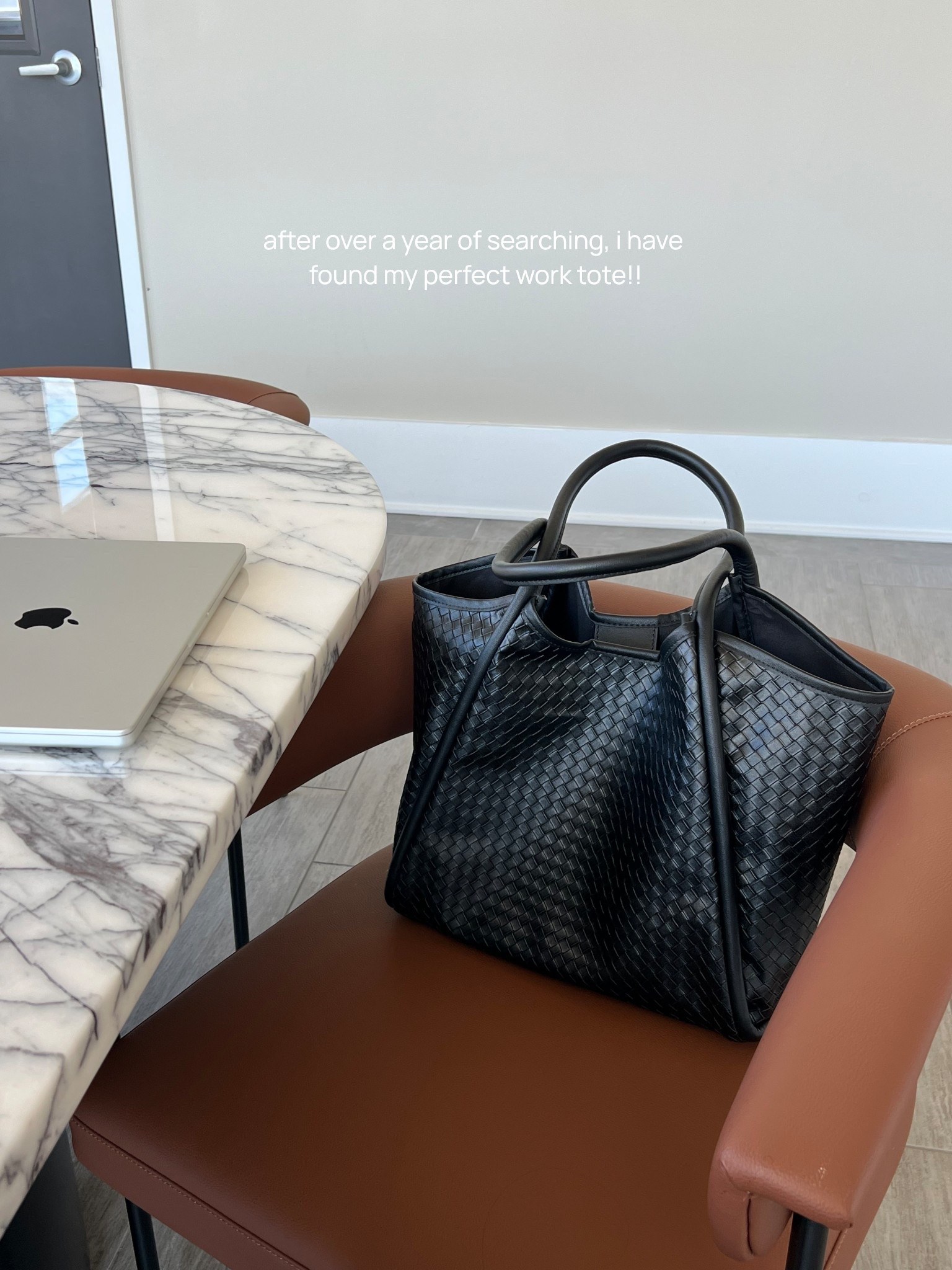 Fits my laptop, calendar, note pad. And is not super wide at the base like lots of other bags are 🙌🏼 cannot express enough, she is the perfect size #asos #tote #blackwovenbag #leatherbag

#LTKWorkwear #LTKFindsUnder50 #LTKItBag